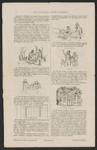 Reprint of the satire on the encouragement to participate in the (so-called) voluntary 3% loan of 1844 (sheet 8)