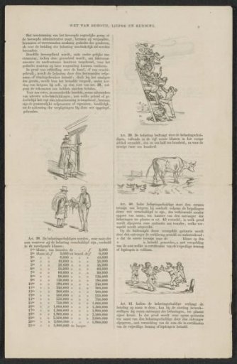Reprint of the satire on the encouragement to participate in the (so-called) voluntary 3% loan of 1844 (sheet 9)