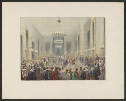 Le Bal Costumé donné au Palais de S.A.R. Monseigneur le Prince d'Orange au 26 Fevrier 1845