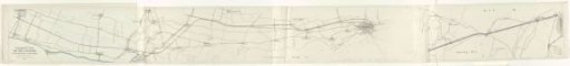 Map of the railway line between Amsterdam and The Hague, 1842
