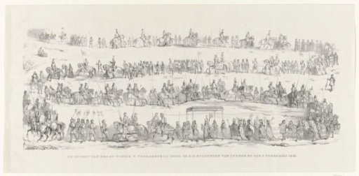 The Procession of Count Floris V, represented by the Honorable Students of Leiden on February 8, 1845