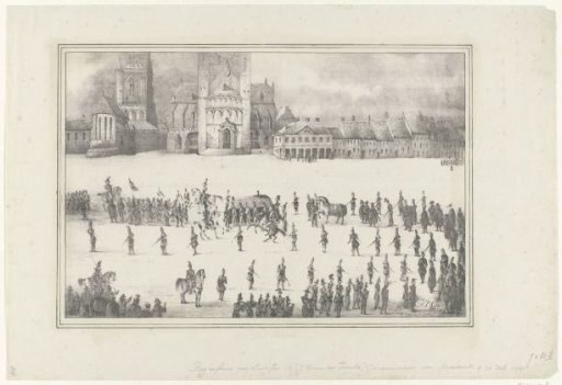 Funeral of A.J.J. Baron des Tombe, 1845