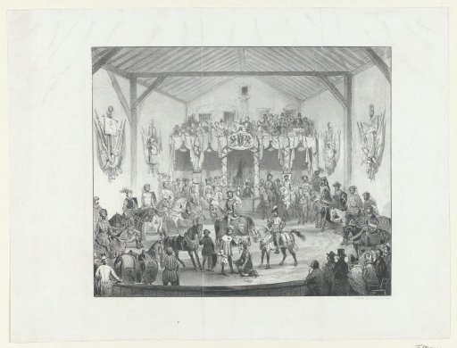 Ring tournament in the Manege of Dordrecht, 1846