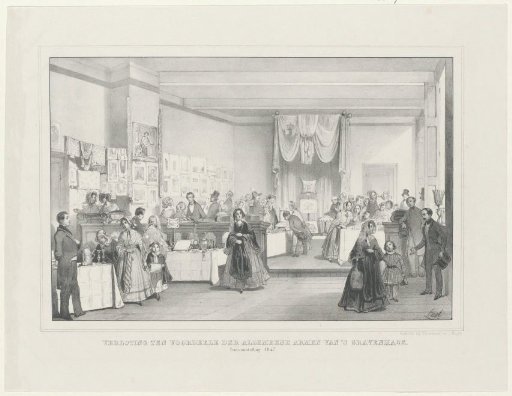 Lottery for the benefit of the general poor of The Hague. Exhibition 1847