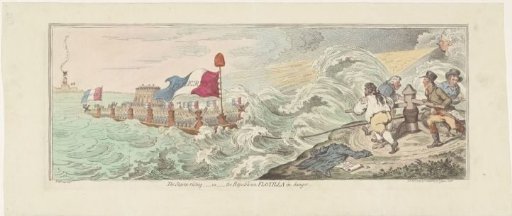 Cartoon on French plans for an invasion of England, 1798