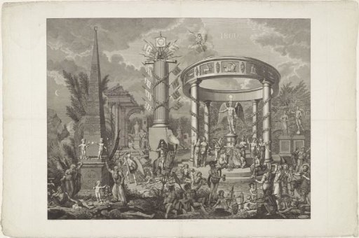 Allegory on the beginning of the 19th century, 1800