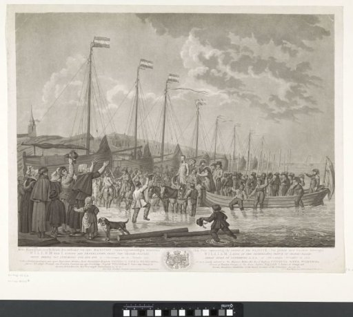 This Art Plate, Representing the Arrival of His Majesty (Our Present Most Gracious Sovereign) William I, King of the Netherlands (...) at Scheveningen on 30 November 1813