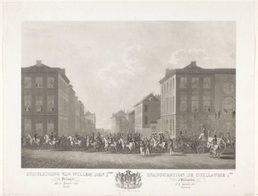 Inauguration of William I in Brussels on 21 September 1815 (Train) / Inauguration de Guillaume 1er à Bruxelles, le 21 Septembre 1815. (Cortège.)