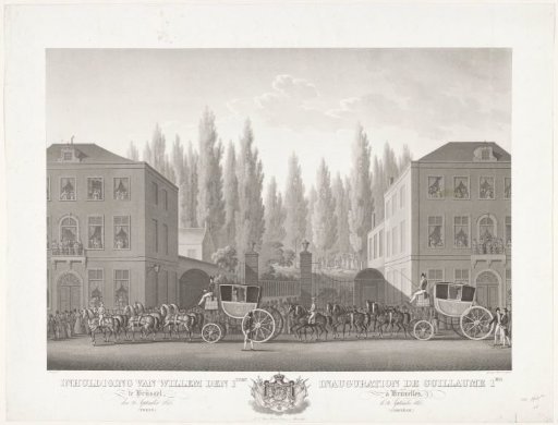 Inauguration of William I in Brussels on 21 September 1815 (Train) / Inauguration de Guillaume 1er à Bruxelles, le 21 Septembre 1815. (Cortège.)