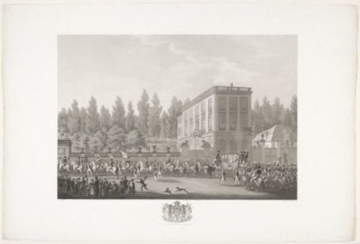 Arrival of King William I before the inauguration in Brussels on 21 September 1815