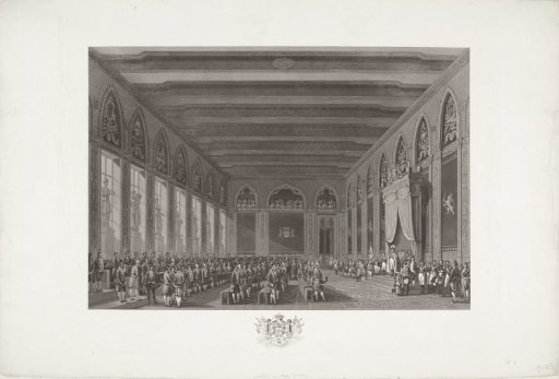 Inauguration of the States-General by King William I in Brussels on 21 September 1815