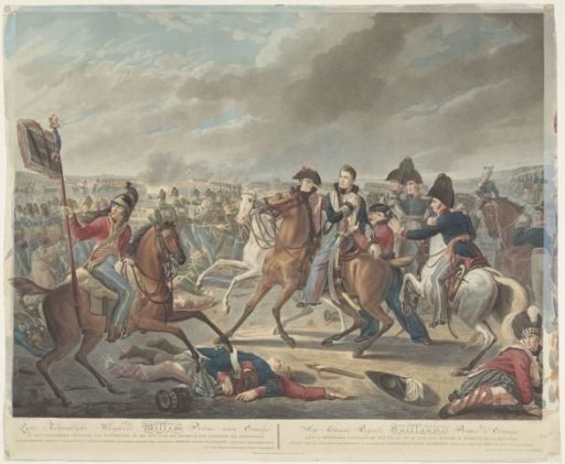 His Royal Highness William Prince of Orange in the glorious field battle of Waterloo, on June 18, 1815, wounded at the moment of victory / Son Altesse Royale Guillaume Prince d'Orange (...)