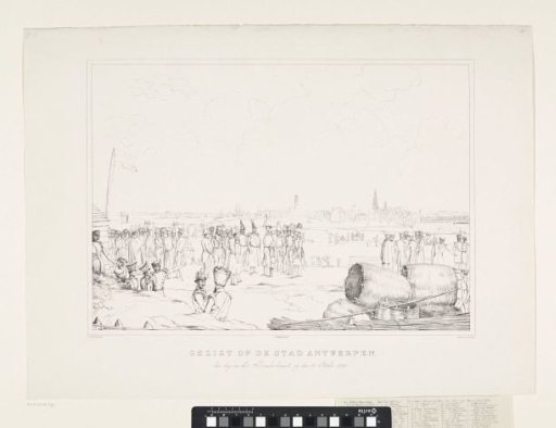 View of the City of Antwerp, the day after the Bombardment, on 28 October 1830