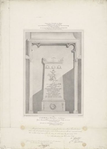 Monument to Jan van Speyk in the New Church in Amsterdam