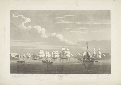 Departure of Twelve Dutch Merchant Ships from the Port of Portsmouth, 1833 (Plate 1)