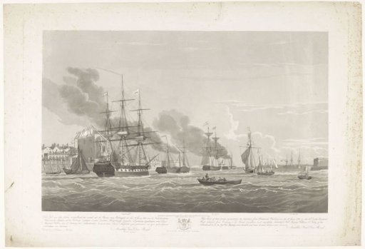 Departure of Twelve Dutch Merchant Ships from the Port of Portsmouth, 1833 (Plate 2)