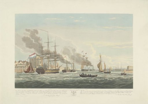 Departure of Twelve Dutch Merchant Ships from the Port of Portsmouth, 1833 (Plate 2)