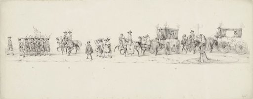 Historical procession at the second centenary of the University of Utrecht, 1836 (plate 6)