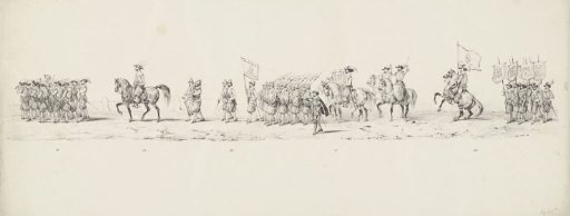 Historical procession at the second centenary of the University of Utrecht, 1836 (plate 7)