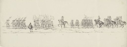 Historical procession at the second centenary of the University of Utrecht, 1836 (plate 9)