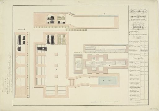 Map of the Royal Family's Crypts in the New Church in Delft, 1839