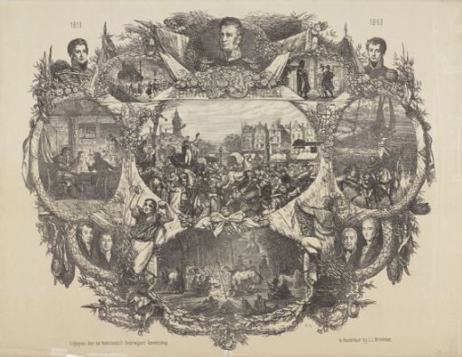 Commemorative plaque for the November festivities of 1863