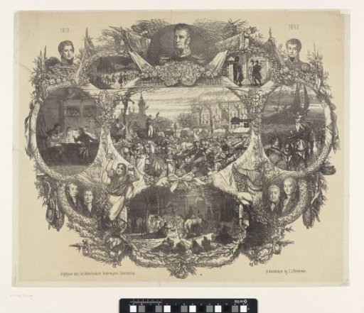 Commemorative plaque for the November festivities of 1863