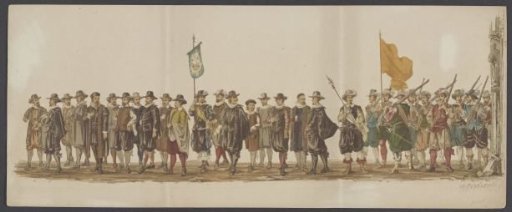 Delft procession of 1862, seventh and eighth groups