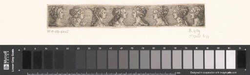 Frieze with eight busts of women