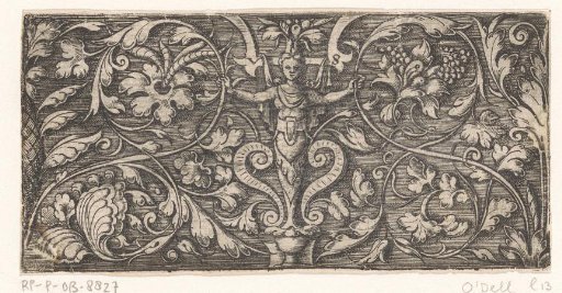 Design for an ornament with foliage and fruits