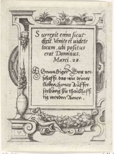 Text: He rose (...)