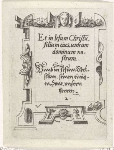 Text: And in Jesus (...)