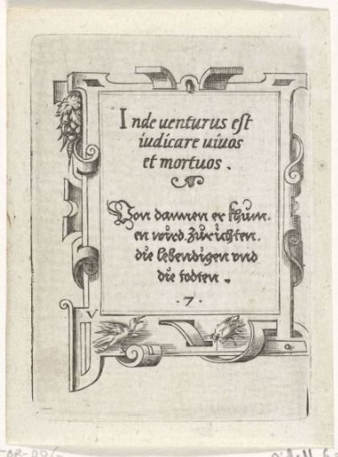 Inscription: Indeuenturus est...