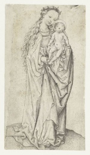 Standing Madonna and Child with Apple
