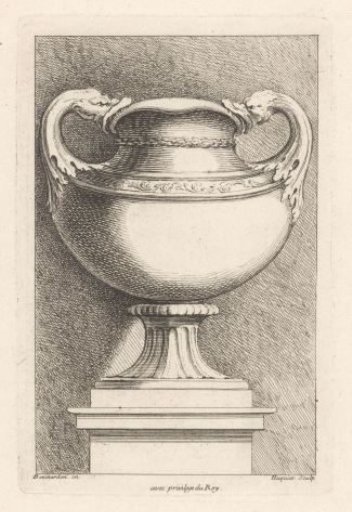 Vase with dolphins