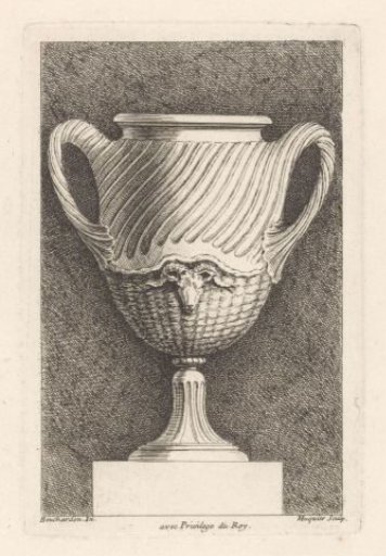 Vase with ram's head