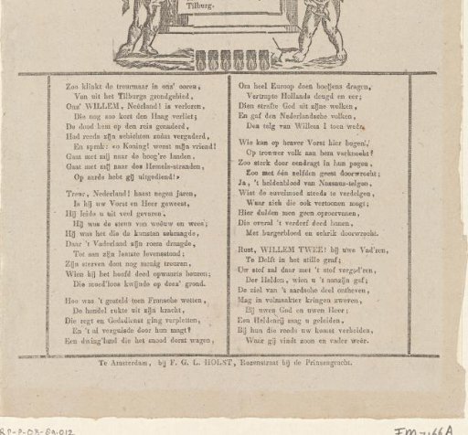 Funeral dirge on the death of King William II, 1849