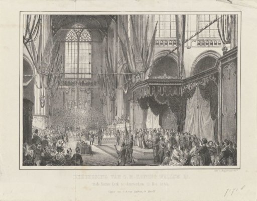 Oath-Taking of His Majesty King William III. in the New Church in Amsterdam, May 12, 1849