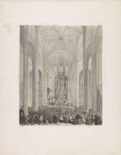 Consecration of the Roman Catholic church in Overveen, 1856