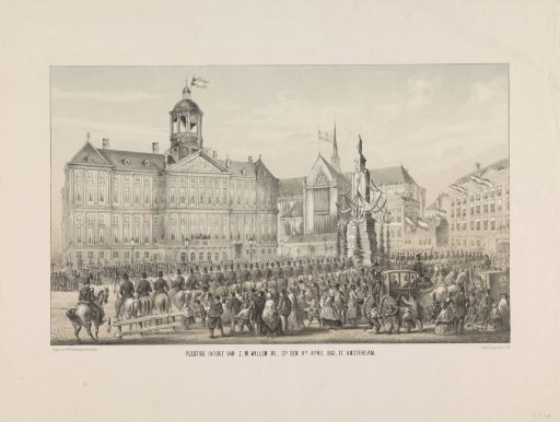 Solemn Entry of His Majesty William III, on 9 April 1861, in Amsterdam