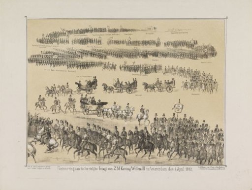 Remembrance of the Festive Entry of His Majesty William III in Amsterdam on 9 April 1861