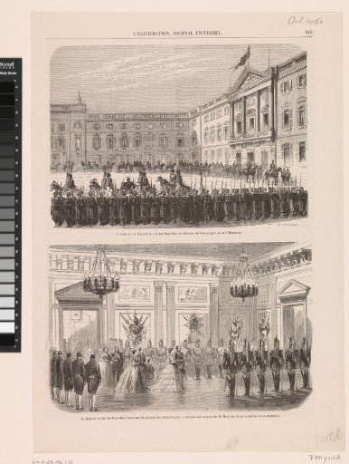 Visit of King William III to Emperor Napoleon III, 1861
