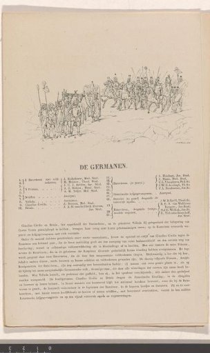 Utrecht Masquerade of 1851: Germans, 70 AD