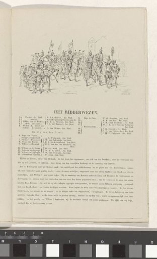 Utrecht Masquerade of 1851: Chivalry, 1217
