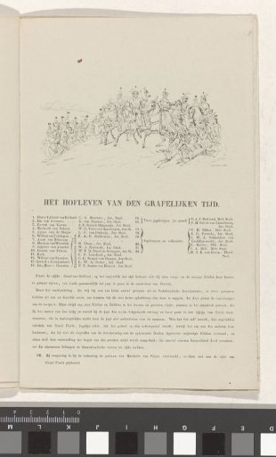Utrecht Masquerade of 1851: Court life in 1296