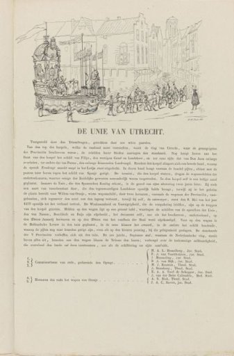 Utrecht Masquerade of 1851: Union of Utrecht in 1579