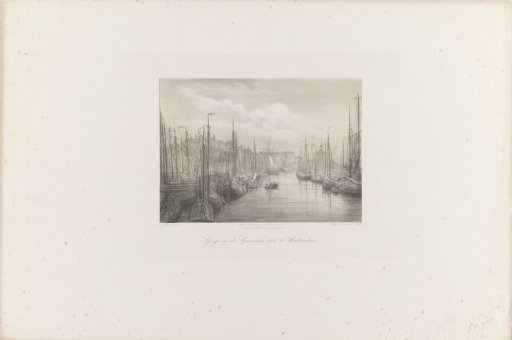 View of the Spanish Quay in Rotterdam, 1854