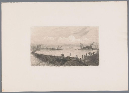 Repair of the breach at Spees, 1855