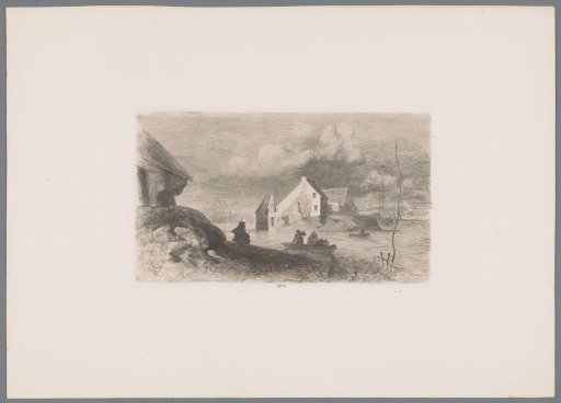 Dike breach at Lith, 1855