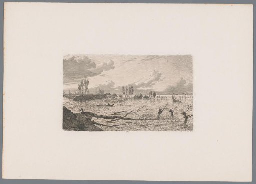 Dike breach between Maren and Alem, 1855